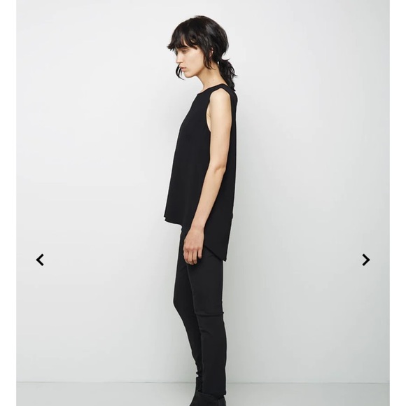 Rag & Bone Harper split back top black size M - Picture 9 of 15